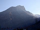 417 Yakgawa Kang At Sunrise From Muktinath Yakgawa Kang ( 6481m) shines just after sunrise from Ranipauwa near Muktinath.